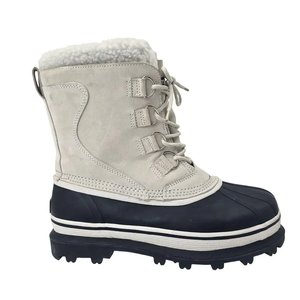 Ozark Trail Winter Snow Boots 3M Thinsulate Waterproof White Leather Men's 11